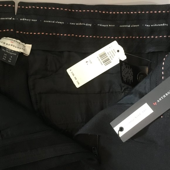 Anthropologie The Essential Wide-Leg Trousers, size 6, new with tags - Picture 9 of 10